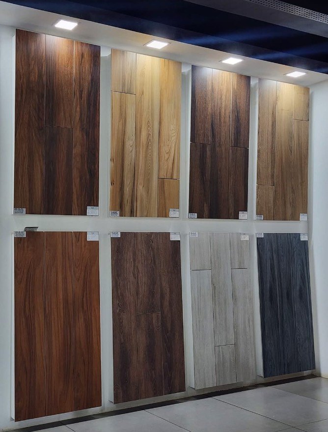 Rustic Brown Wood-Look Tile